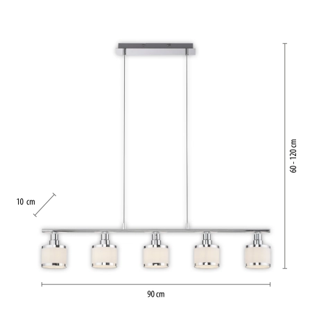 Lampa wisząca ACCOR 15375-17 - Paul Neuhaus
