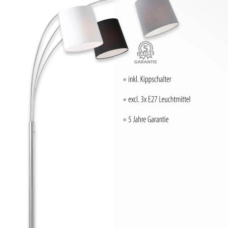 Lampa podłogowa MELVIN 15461-55 - Paul Neuhaus