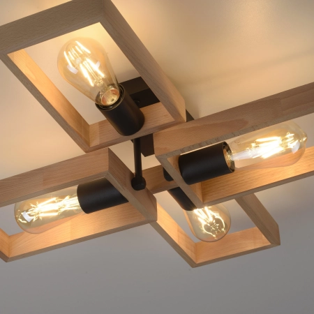 Lampa sufitowa drewniana  FRANKY 15656-18 - Paul Neuhaus