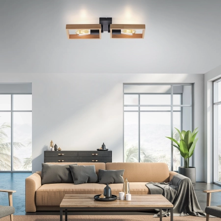 Lampa sufitowa drewniana FRANKY 15657-18 - Paul Neuhaus