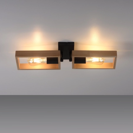 Lampa sufitowa drewniana FRANKY 15657-18 - Paul Neuhaus