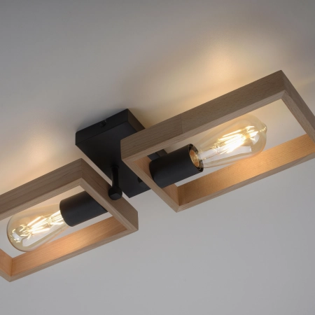 Lampa sufitowa drewniana FRANKY 15657-18 - Paul Neuhaus