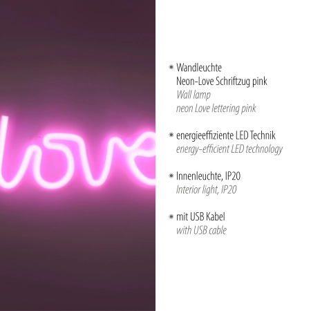 Kinkiet NEON-LOVE 85021-87 - Paul Neuhaus