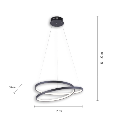 Lampa wisząca ROMAN 2472-18 - Paul Neuhaus