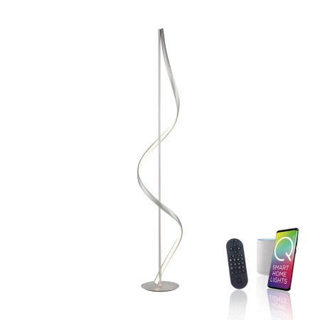 Lampa podłogowa do salonu z pilotem i aplikacją SMART  Q-SWING 438-55 - Paul Neuhaus