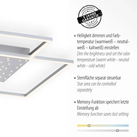 Lampa sufitowa na pilota YUKI 6024-55 - Paul Neuhaus