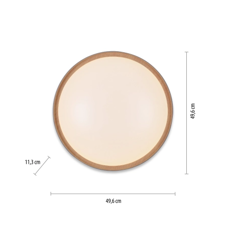 Lampa sufitowa z aplikacją i pilotem Q-EMILIA 6118-15 - Paul Neuhaus