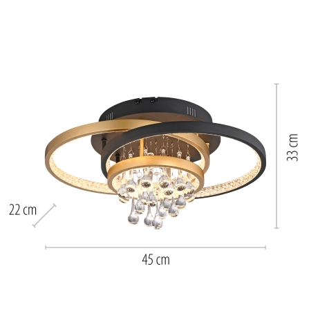 Lampa sufitowa ROTAZO 6267-68 - Paul Neuhaus