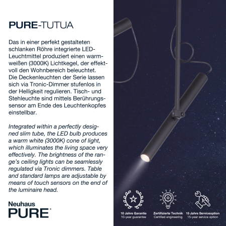 Lampa wisząca PURE-TUTUA 2024-18 - Paul Neuhaus