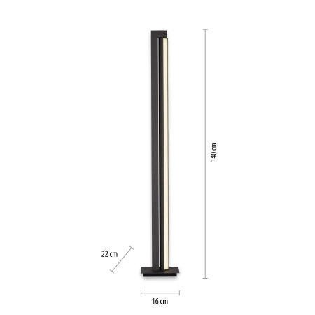 Lampa podłogowa na pilota PURE-LINES 421-13 - Paul Neuhaus