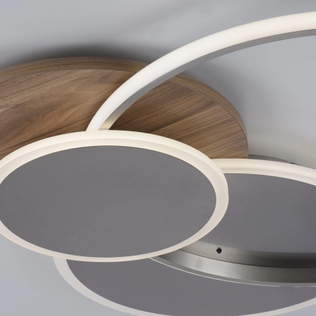Lampa sufitowa drewno na pilota PALMA 8328-79 - Paul Neuhaus
