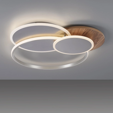 Lampa sufitowa drewno na pilota PALMA 8328-79 - Paul Neuhaus