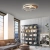 Lampa sufitowa drewno na pilota PALMA 8328-79 - Paul Neuhaus