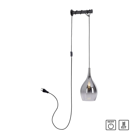 Kinkiet wiszący szklany designerski PILUA 9061-18 - Paul Neuhaus