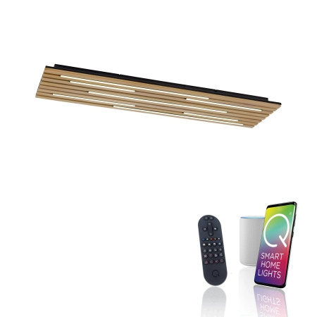 Lampa sufitowa z lamelem na pilota + smart   / kinkiet Q-AKUSTIK 6422-79 - Paul Neuhaus