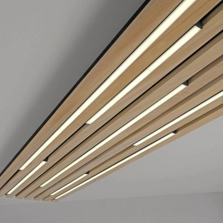 Lampa sufitowa z lamelem na pilota + smart   / kinkiet Q-AKUSTIK 6422-79 - Paul Neuhaus