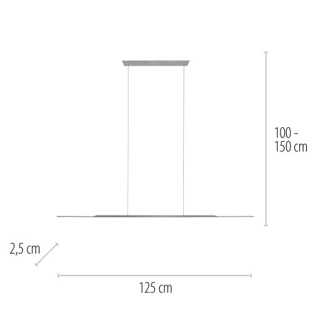 Lampa wisząca PURE SURFACE 2301-15 - Paul Neuhaus