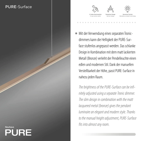 Lampa wisząca PURE SURFACE 2301-97 - Paul Neuhaus