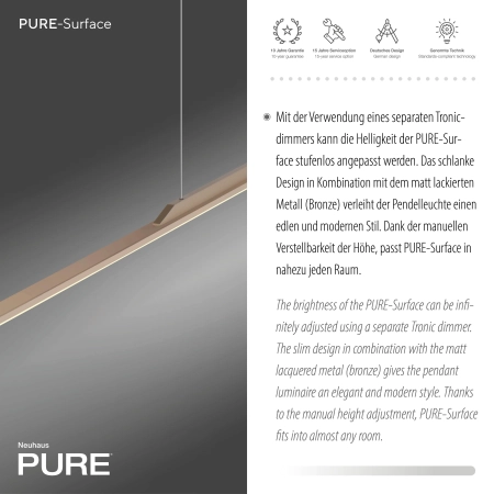 Lampa wisząca PURE SURFACE 2301-97 - Paul Neuhaus