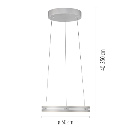 Lampa wisząca z pilotem i windą elektryczną PURE E-LOOP 2550-95 - Paul Neuhaus
