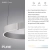 Lampa wisząca  z pilotem i windą elektryczną PURE E-CLIPSE 2560-95 - Paul Neuhaus
