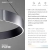 Lampa wisząca z pilotem i windą elektryczną PURE E-CLIPSE 2561-15 - Paul Neuhaus