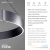 Lampa wisząca z pilotem i windą elektryczną PURE E-CLIPSE 2561-15 - Paul Neuhaus