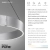 Lampa wisząca  z pilotem i windą elektryczną PURE E-CLIPSE 2561-95 - Paul Neuhaus