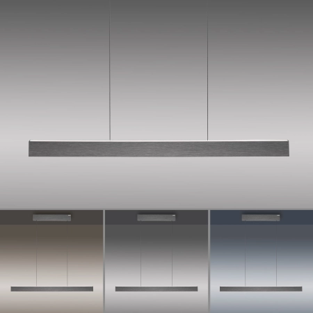 Lampa wisząca z pilotem i windą elektryczną szara PURE E-MOTION 2570-15 - Paul Neuhaus