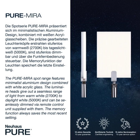 Lampa podłogowa na pilota PURE-MIRA 356-95 - Paul Neuhaus