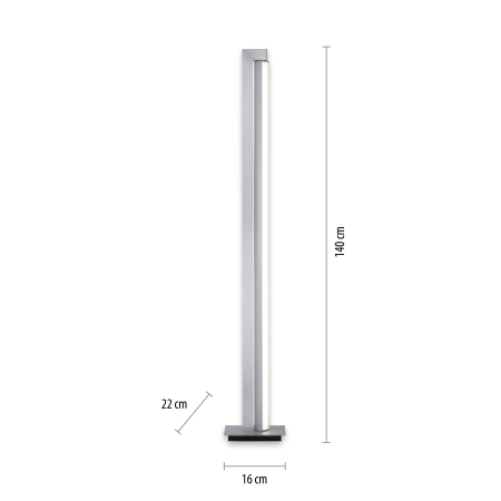 Lampa podłogowa na pilota  PURE-LINES 421-95 - Paul Neuhaus