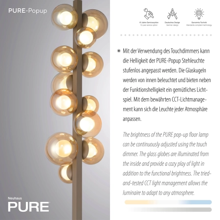 Lampa podłogowa POPUP 557-97 - Paul Neuhaus
