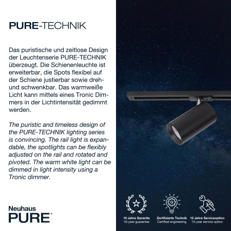 Lampa sufitowa PURE-TECHNIK 6214-18 - Paul Neuhaus
