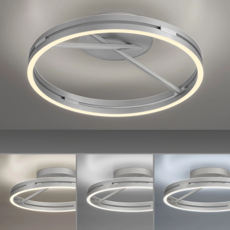 Lampa sufitowa mega nowoczesna do salonu na pilota PURE LOOP 6552-95 - Paul Neuhaus