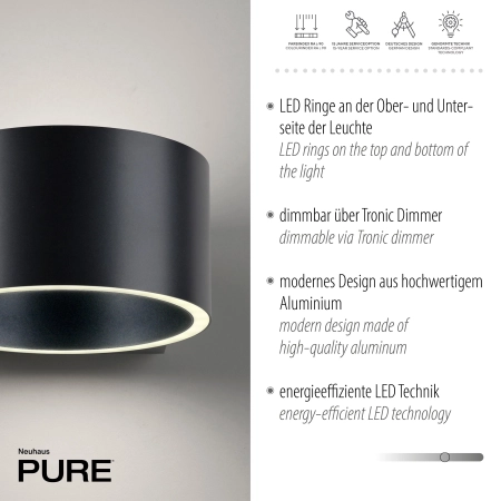 Kinkiet przenośny na magnes ładowany USB PURE CLIPSE 8561-15 - Paul Neuhaus