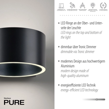 Kinkiet przenośny na magnes ładowany USB PURE CLIPSE 8561-15 - Paul Neuhaus