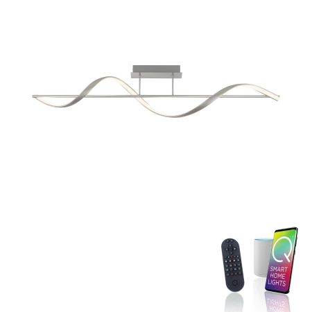 Lampa sufitowa na pilota + aplikacja SMART Q-SWING 6385-55 - Paul Neuhaus
