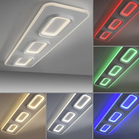 Lampa sufitowa z aplikacją i pilotem  Q-KALINA 6505-16 - Paul Neuhaus