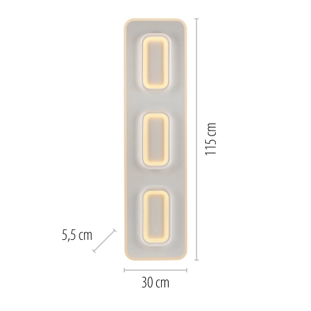 Lampa sufitowa z aplikacją i pilotem  Q-KALINA 6505-16 - Paul Neuhaus