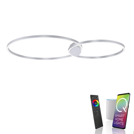 Lampa sufitowa z aplikacją i pilotem  Q-KATE 6590-95 - Paul Neuhaus