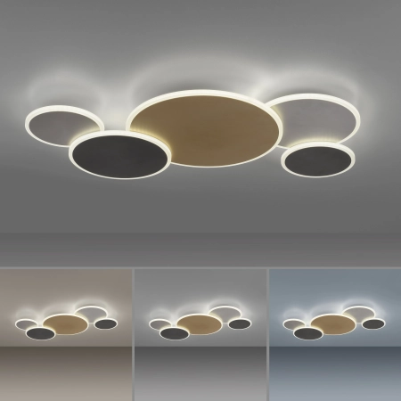 Lampa sufitowa / kinkiet z pilotem i aplikacją smart Q-PIATO 8008-70 - Paul Neuhaus