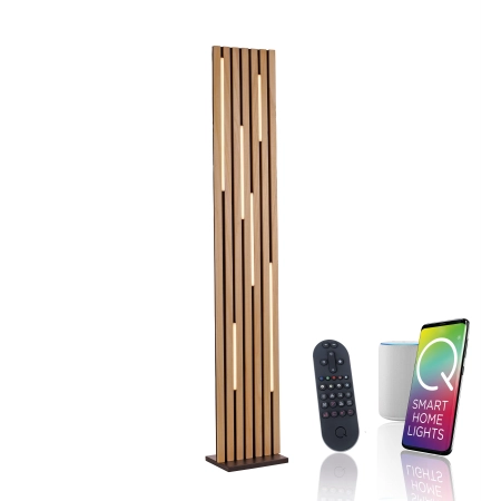 Lampa podłogowa z lamelem na pilota + smart Q-AKUSTIK 822-79 - Paul Neuhaus