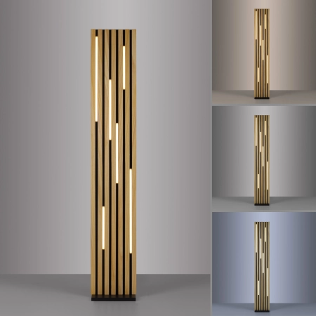 Lampa podłogowa z lamelem na pilota + smart Q-AKUSTIK 822-79 - Paul Neuhaus