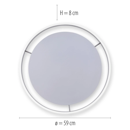 Lampa sufitowa z aplikacją i pilotem  Q-VITO 8416-55 - Paul Neuhaus