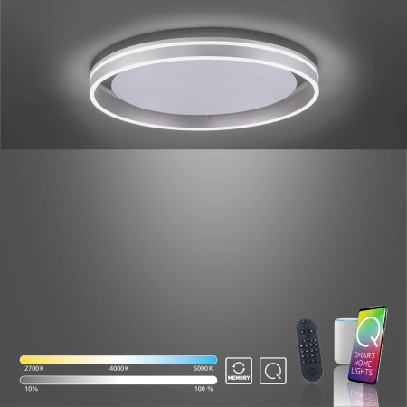 Lampa sufitowa z aplikacją i pilotem  Q-VITO 8416-55 - Paul Neuhaus
