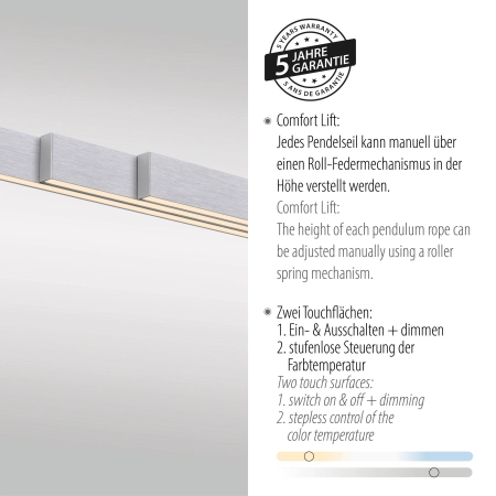 Lampa wisząca ADRIANA COMFORT LIFT 2598-95 - Paul Neuhaus