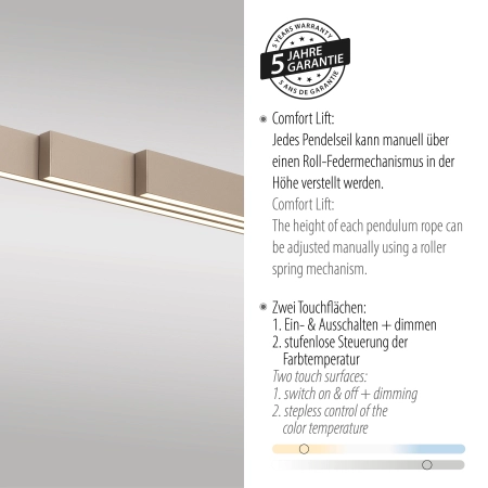 Lampa wisząca ADRIANA COMFORT LIFT 2598-97 - Paul Neuhaus