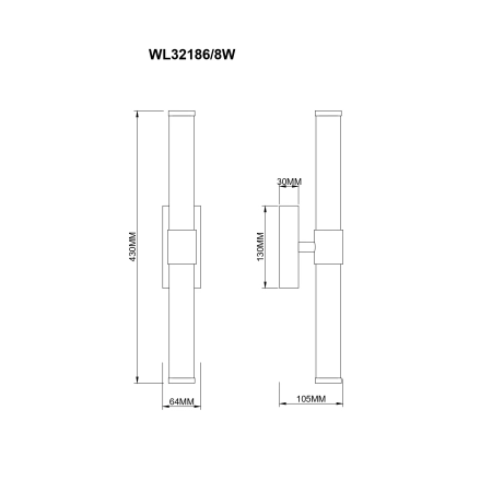 Kinkiet EDDIE WL32186/8W - Zuma Line