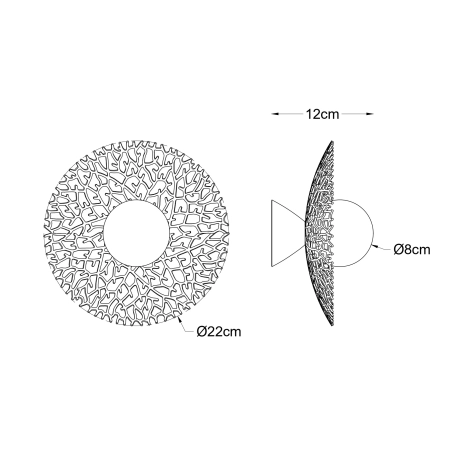 Lampa sufitowa NICOSIA A0600-01C-F7AA - Zuma Line