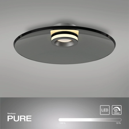 Lampa sufitowa PURE MOON szara 6095-15 - Paul Neuhaus